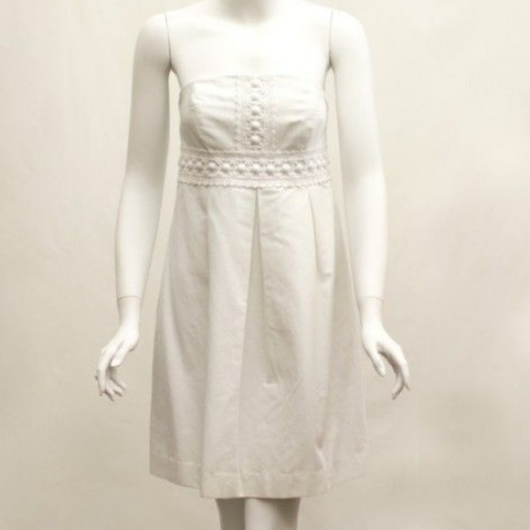 Lilly Pulitzer Dresses & Skirts - Lilly Pulitzer Betsey Strapless Dress White 2